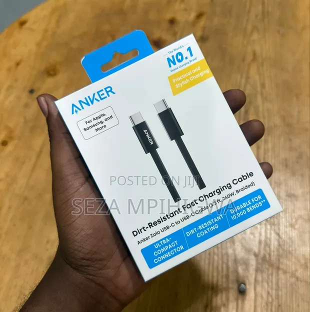 Anker Zolo 240W USB-C to USB-C Fast Charging Cable (1M) - 1