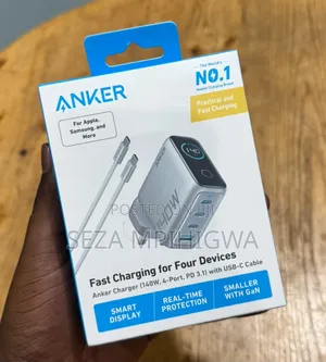 Anker 140W 4-Port Fast Charger with Smart Display