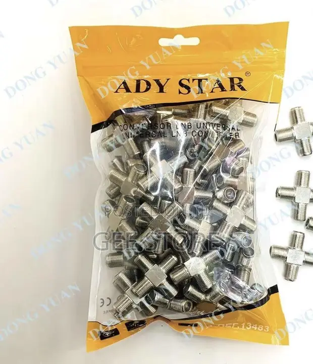 Mfuko wa Viunganishi vya Kebo za Koaxial za Daddy Star 4-Way F-Type - 1