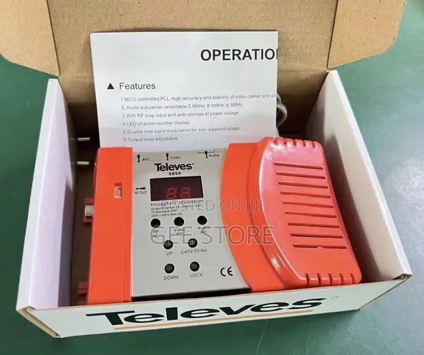 Televes 5859 Modulator ya AV kwenda RF Compact - 1