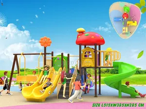 Mushroom-Shaped Outdoor Playground Swing Set