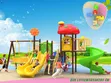 Mushroom-Shaped Outdoor Playground Swing Set - 2