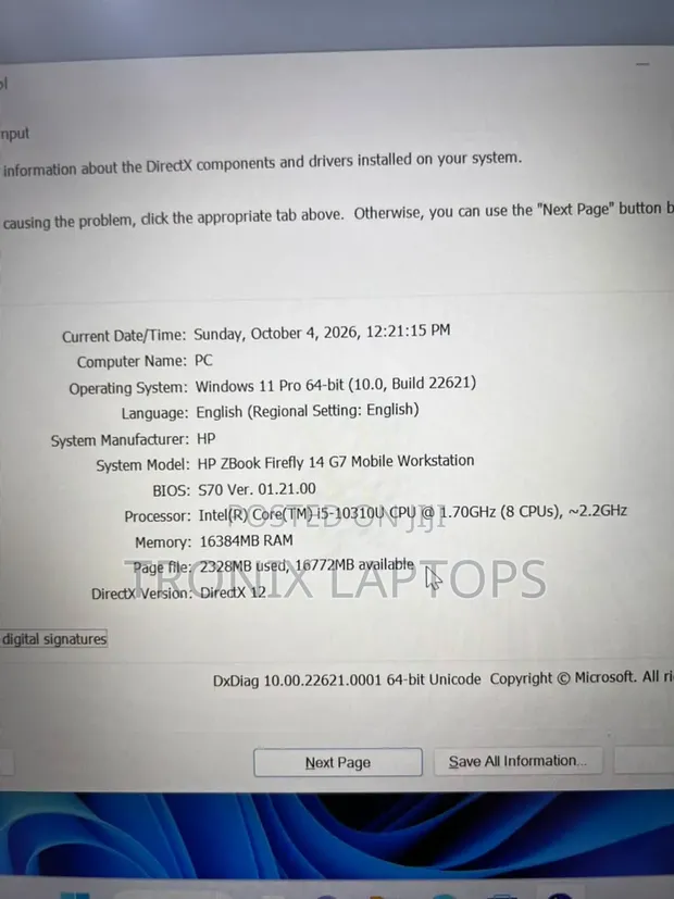 HP ZBook Firefly 14 G7 Laptop - i5, 16GB RAM, 256GB SSD - 1