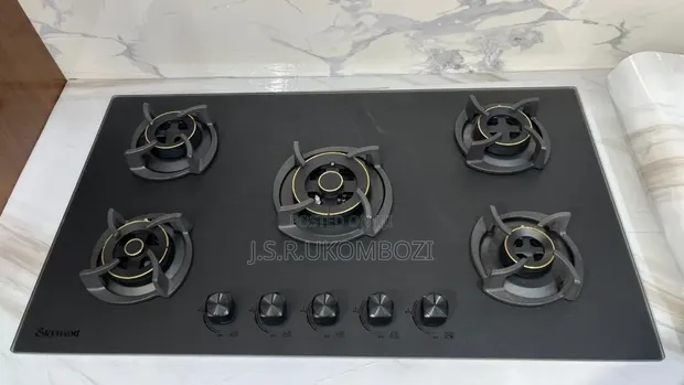 Skywood 90x60cm Gas Hob - 5 Copper Burners - 1