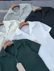 Shati za Alpha Studio za Wanaume za Mikono Mifupi Relaxed Fit - 3