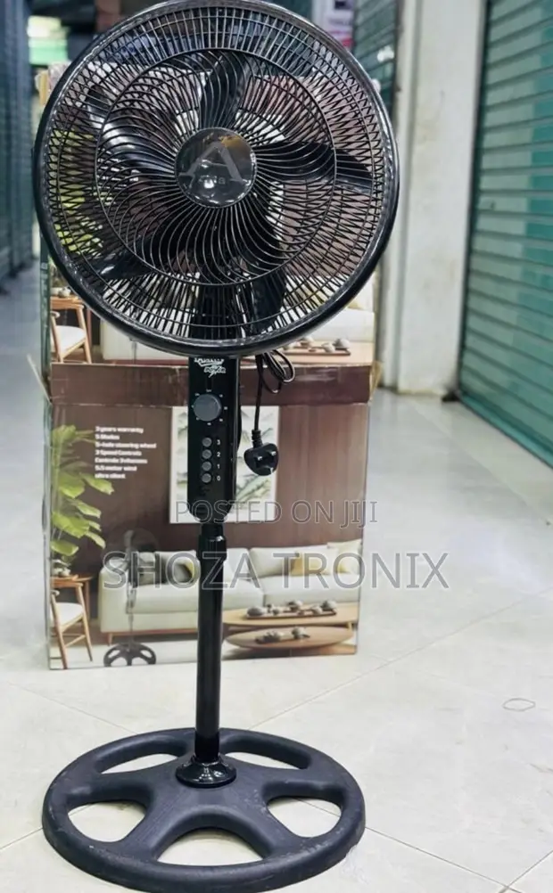 Arita Stand Fan 18" Nyeusi - 1