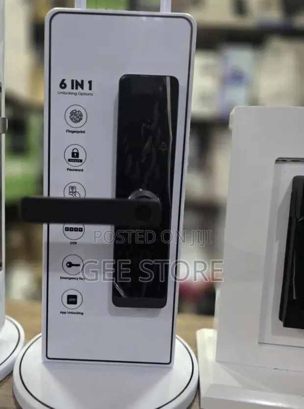 6-in-1 Smart Door Lock with Biometric & App Access - 1
