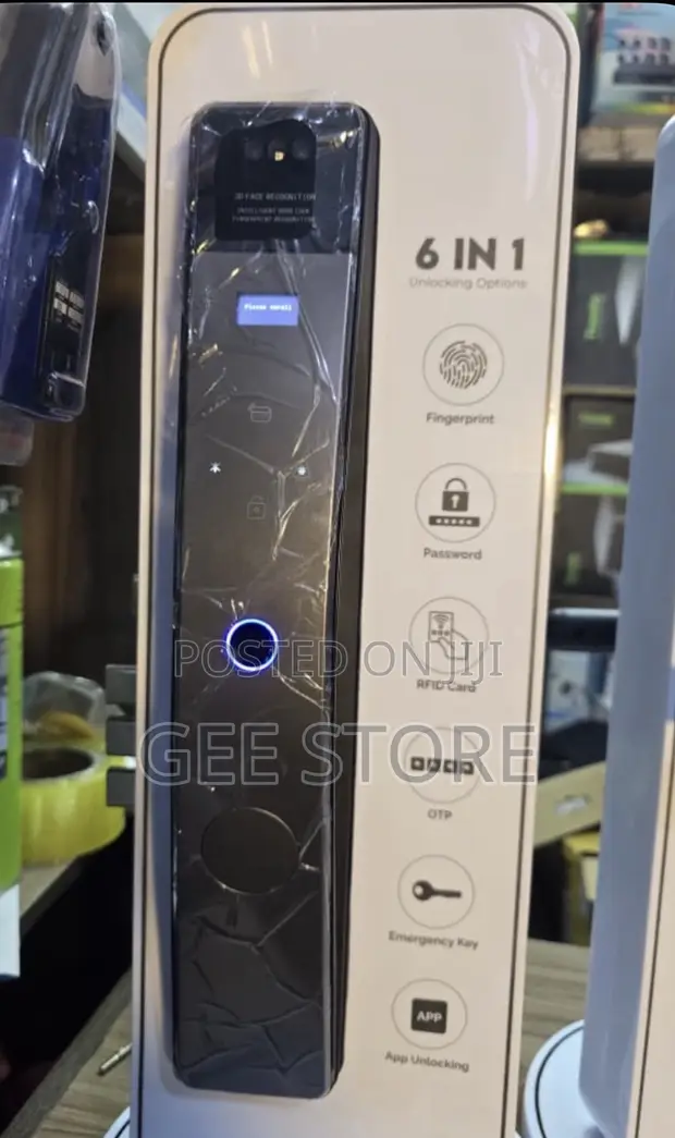 6-in-1 Smart Door Lock with Face ID & Fingerprint - 1