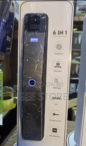 6-in-1 Smart Door Lock with Face ID & Fingerprint