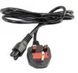 Kebo ya Laptopti ya UK 3-Pin kwenda C5 Cloverleaf - 2