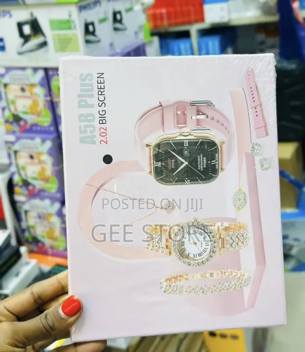 A58 Plus 2.02" Luxury Smartwatch & Jewelry Gift Set - 1