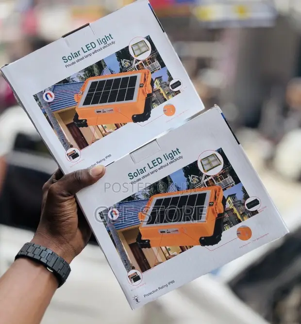 Mwanga wa Solar LED na Kazi ya Power Bank - 1