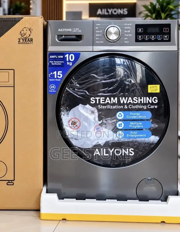 Ailyons 10KG Front Load Washing Machine (Model AWFL10W) - 1