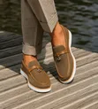 Men's Loro Piana Leather Loafers - Brand New - 4