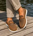 Men's Loro Piana Leather Loafers - Brand New - 5