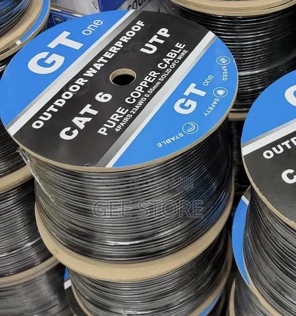 Kebo ya Mtandao ya Cat 6 Nje ya Nyumba Copper Safi 305m - 1