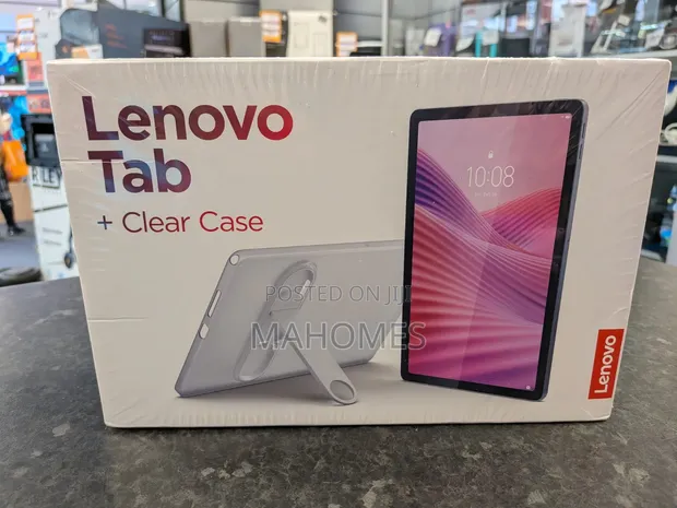 New Lenovo Tab M10 128GB Black with Case - 1
