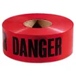 Red Danger Barricade Tape, 3" - 4