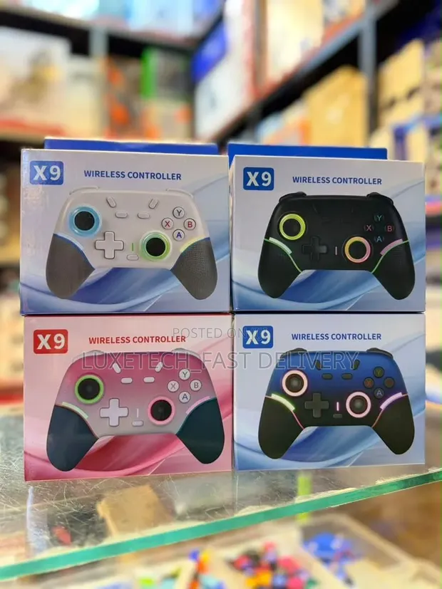 X9 Wireless Gaming Controller RGB Gamepad for PC, Tablet, PS4, Android - 1