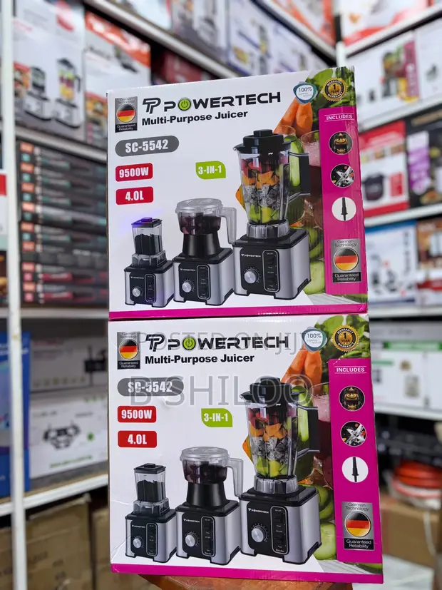 Powertech 3-in-1 Blender with Meat Grinder - 1