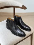 Viatu vya Kiume vya Clarks Nyeusi vya Ngozi vya Ankle na Buckle - 1