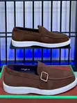 Santoni Loafer Double Monk Strap - Suede Lainifu - 5