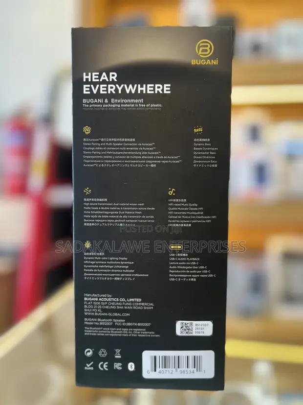 Bugani Brief TT 60W Portable Bluetooth Speaker - 1