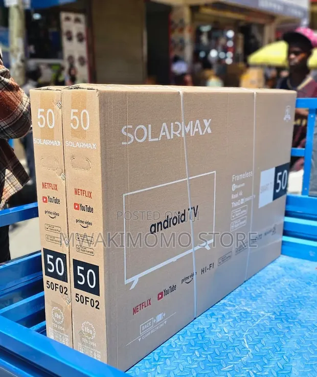 Solarmax 50-Inch Frameless Real 4K Android Smart TV - 1