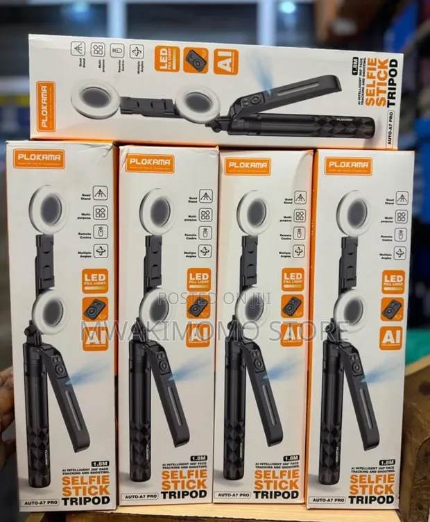 PLOKAMA Auto-A7 Pro AI Selfie Stick Tripod - 1