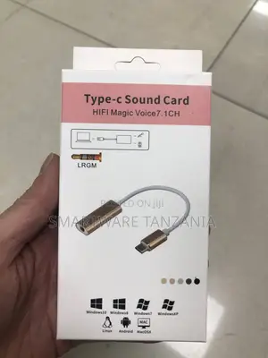 Type-C HIFI Magic Voice 7.1 Channel Sound Card Adapter