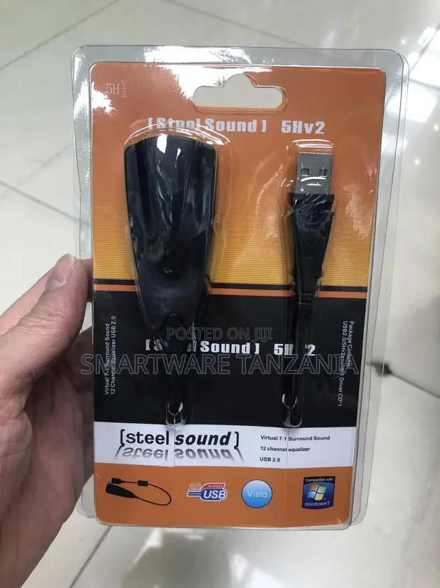 Steel Sound USB 2.0 Virtual 7.1 Surround Sound Adapter - 1