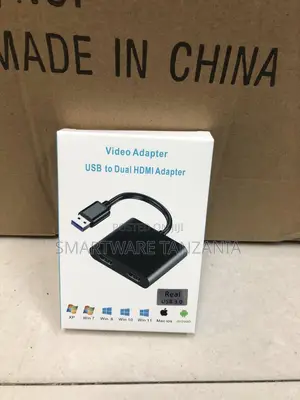 USB 3.0 kwa Adapta ya HDMI Mbili - Nyeusi