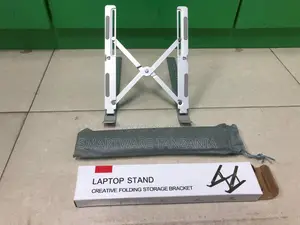 Aluminiamu Laptop Stand - Inaweza Kurekebishwa na Kukunjwa