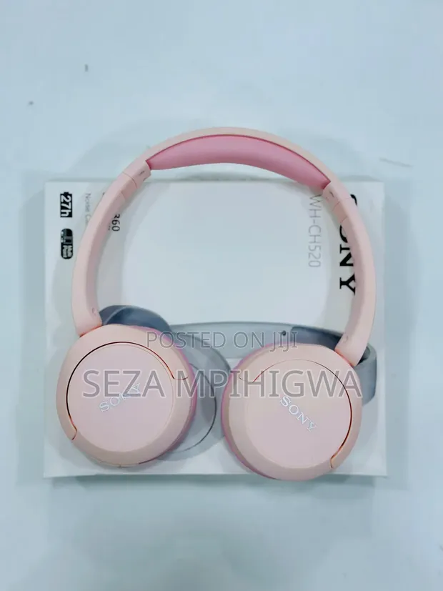 Sony WH-CH520 Wireless Headphones - Pink (Mpya) - 1