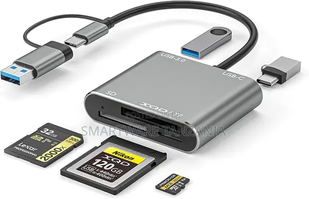 XQD Card Reader 5-in-1 USB 3.0/USB-C Hub 500MB/s - 1