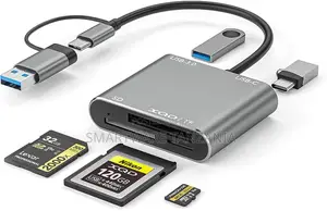 5-in-1 XQD Card Reader USB 3.0/USB-C Hub 500MB/s