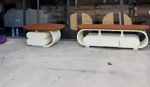 Sebule ya TV na Meza ya Kahawa - Mbao Ngumu