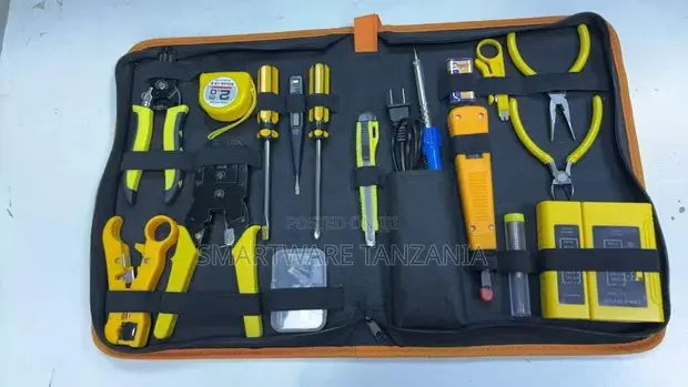 CAT5/CAT6 RJ45 Crimping Tool Kit with Cable Tester - 1
