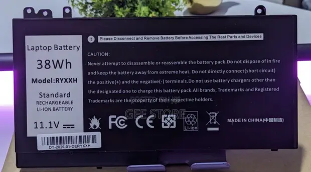 Betri ya Laptop ya Dell RYXXH - Mpya Kabisa - 1