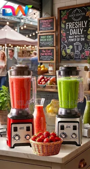 Digiwave Blender ya Kibiashara 4L na Timer - Motor Halisi ya Copper