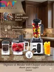 Digiwave Blender ya Biashara 3-in-1 na Chopper & Grinder (2L) - 2