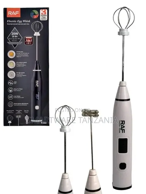 RAF Electric Egg Whisk 20W Handheld Mixer yenye Speed Control - 1