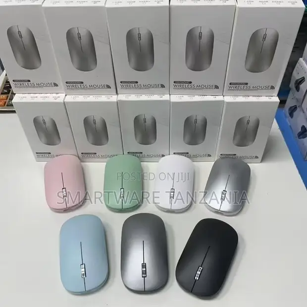 Wireless Ergonomic Mouse with USB Receiver - Multiple Colors - 1