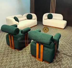Luxury Modern Sofa Set - 3, 2, 1, 1 Seater - Multicolored