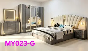 Bedroom Set - 6-Door Wardrobe, Bed, Dresser