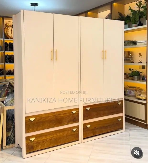 Woodstock 4-Door Wardrobe - Solid Wood - 1