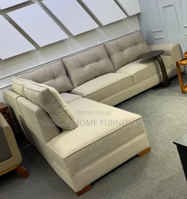Sofa ya L-Shape ya Kifahari kwa Watu Watano - 1