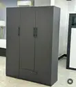 Luxury 3-Door Wardrobe - Black - 1