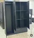 Luxury 3-Door Wardrobe - Black - 2