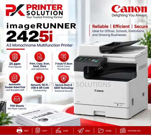 Canon IR-2425i Photocopier with Feeder - 1